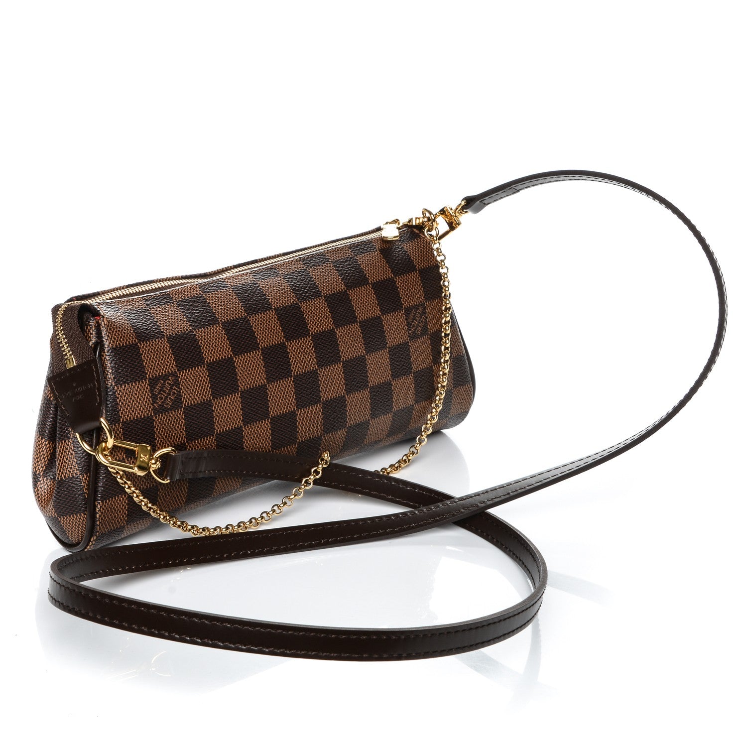 Louis Vuitton Damier Ebene Eva Clutch 3 of 8