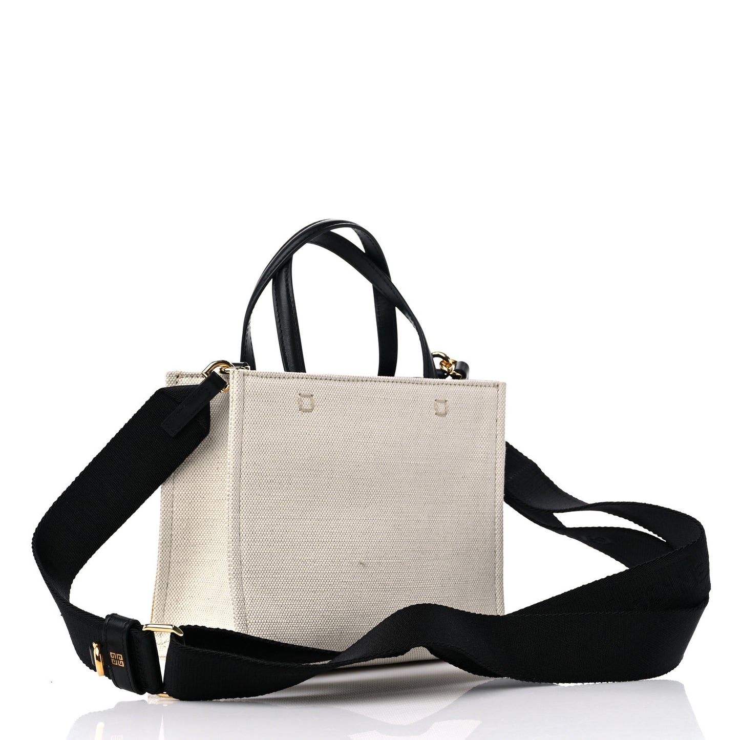 Canvas Mini G-Tote White Black