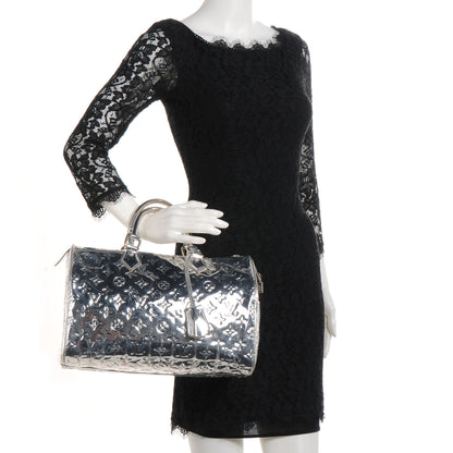 Louis Vuitton Monogram Miroir Speedy 30 Silver 2 of 7