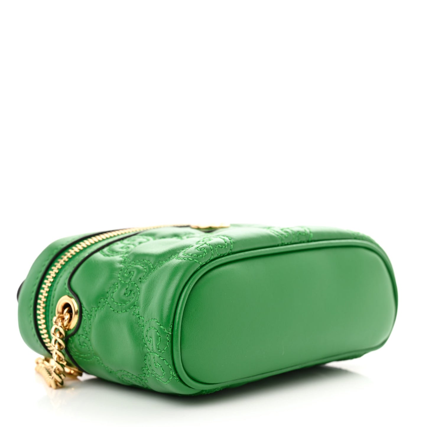 Calfskin GG Matelasse Mini Top Handle Bag Spring Green