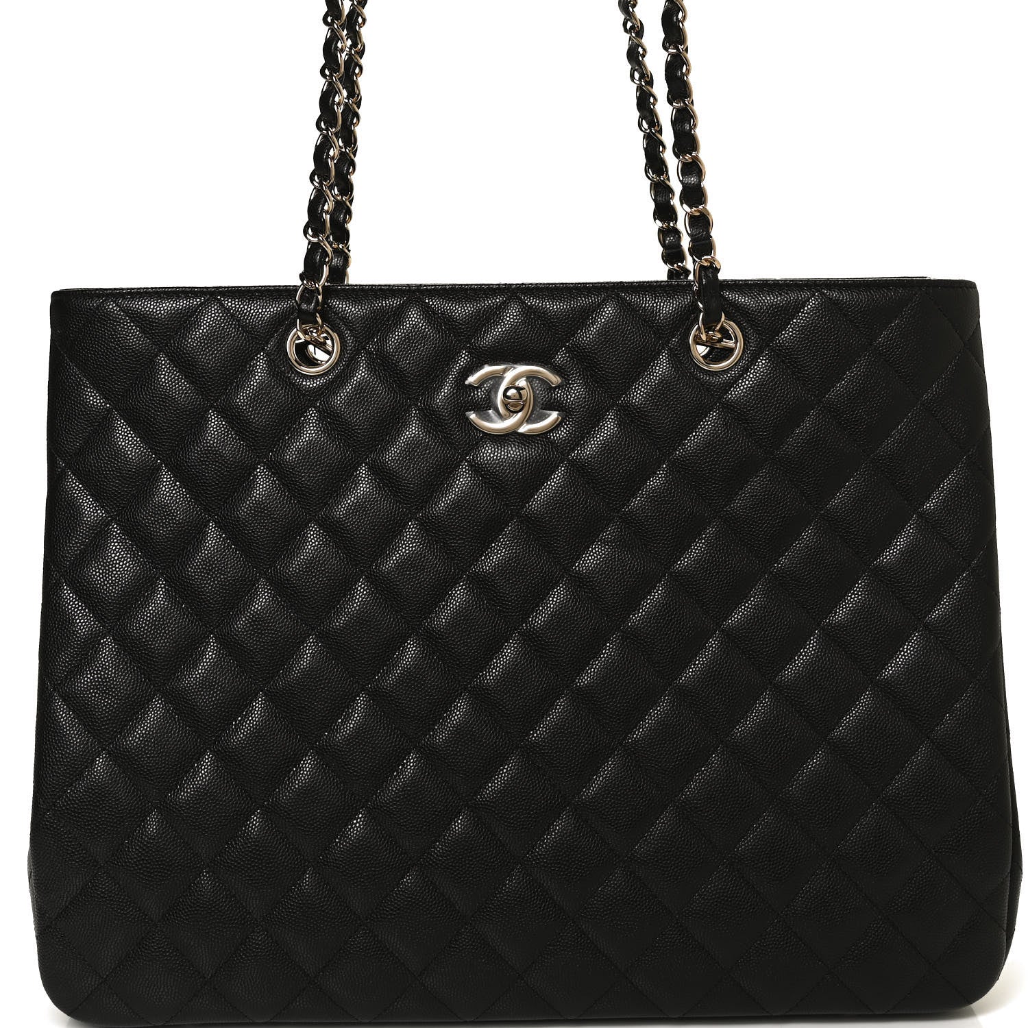 Chanel Caviar Quilted Large Shopping Tote Black 10 of 12