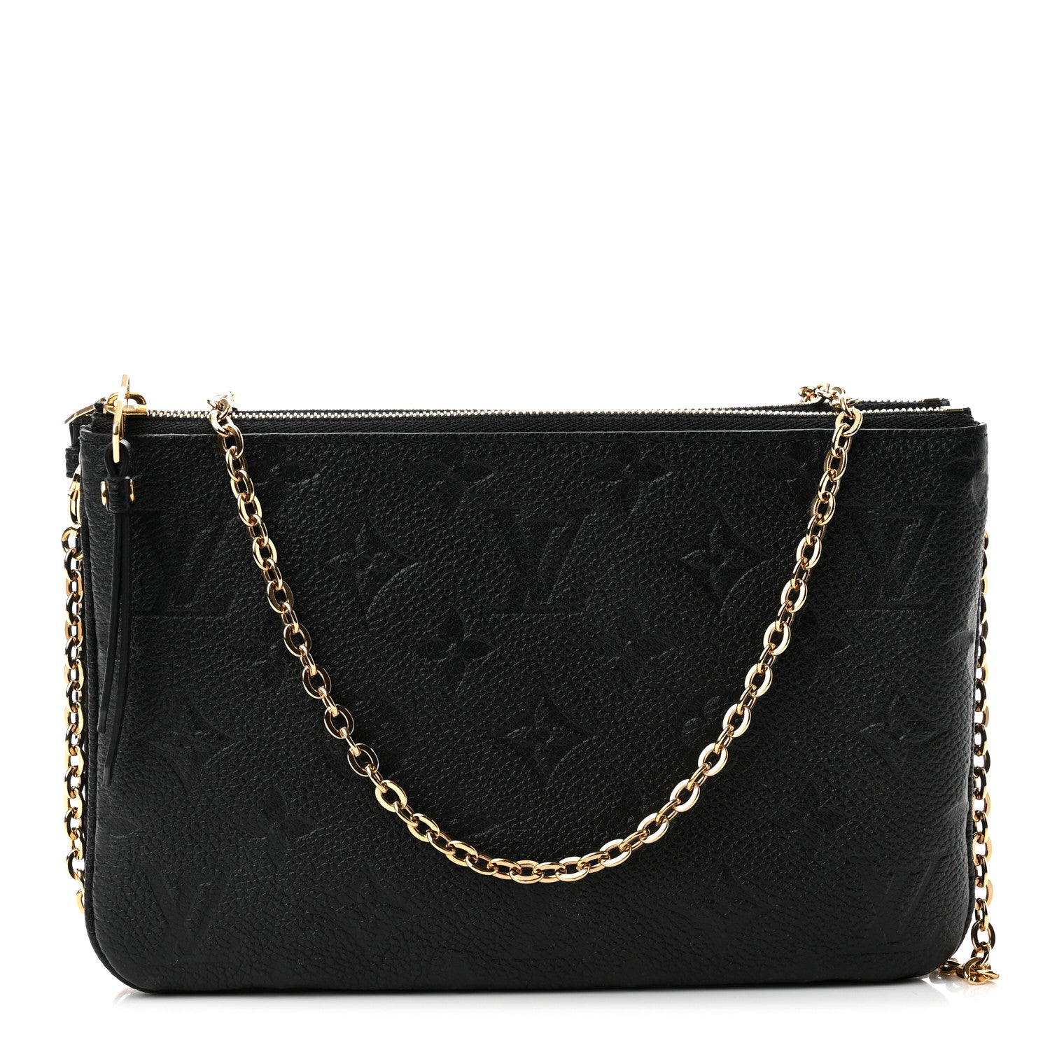 Louis Vuitton Empreinte Double Zip Pochette Black 1 of 13