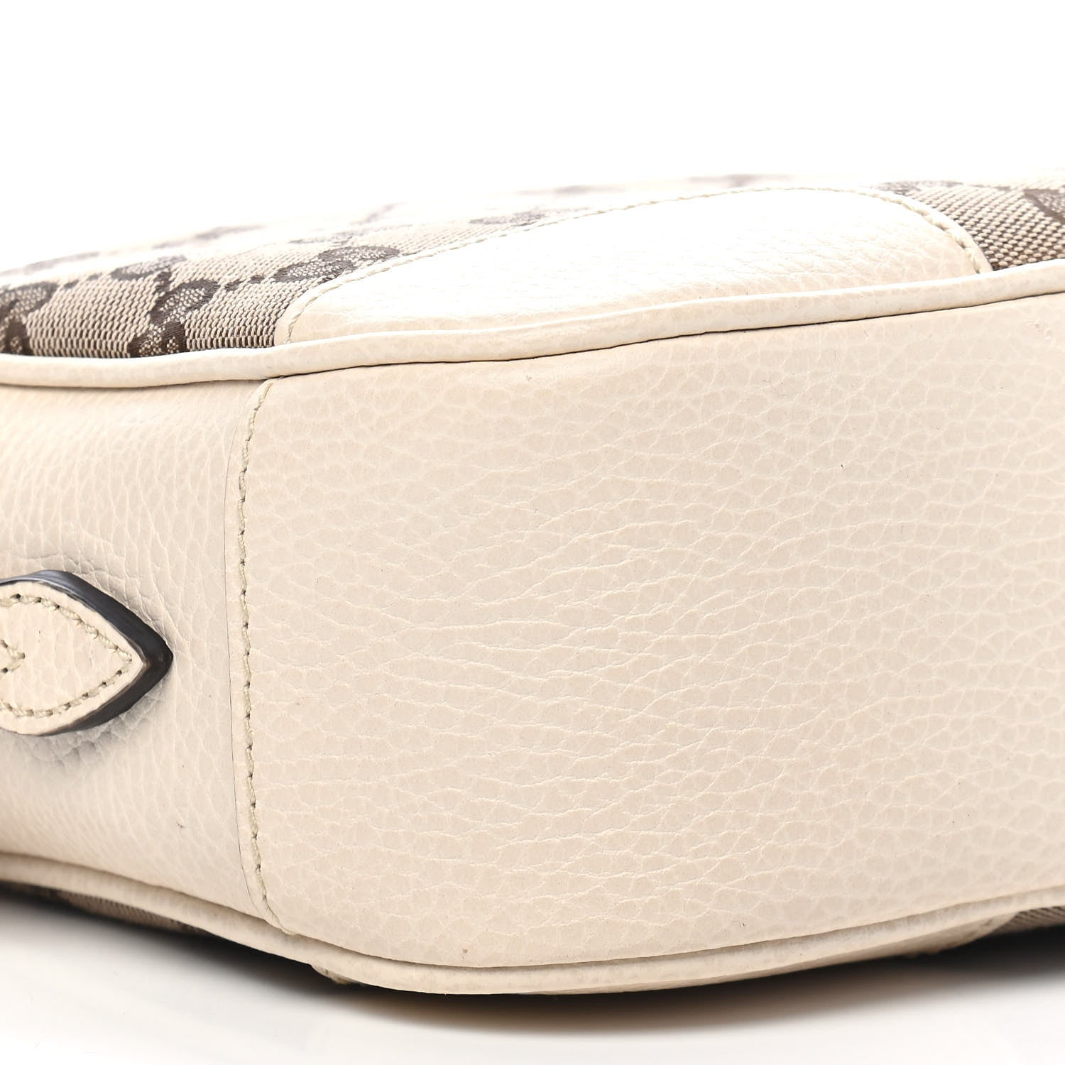 Gucci Monogram Dollar Calfskin Mini Bree Messenger Bag Beige Ebony Avoire 8 of 9