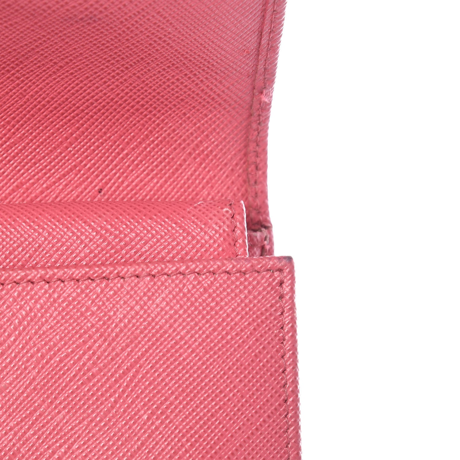 Prada Saffiano Metal Flap Wallet Peonia 14 of 15