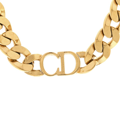 Christian Dior Metal Danseuse Etoile Chain Choker Necklace Gold 4 of 5