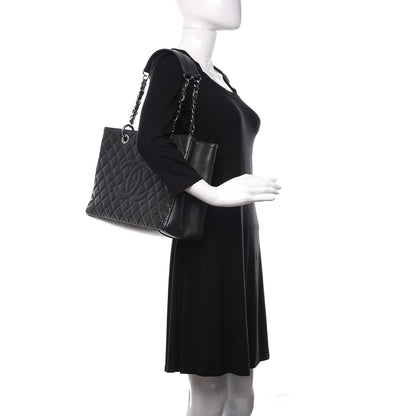 Chanel Caviar Quilted Grand Shopping Tote GST Black 2 of 12