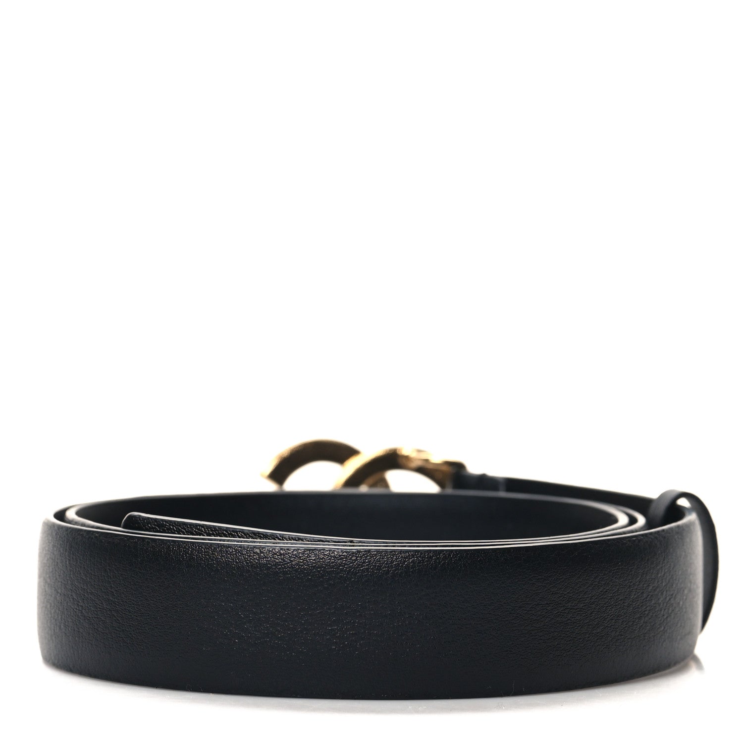 Chanel Calfskin Quilted Logo CC Belt 75 30 Black 2 of 5