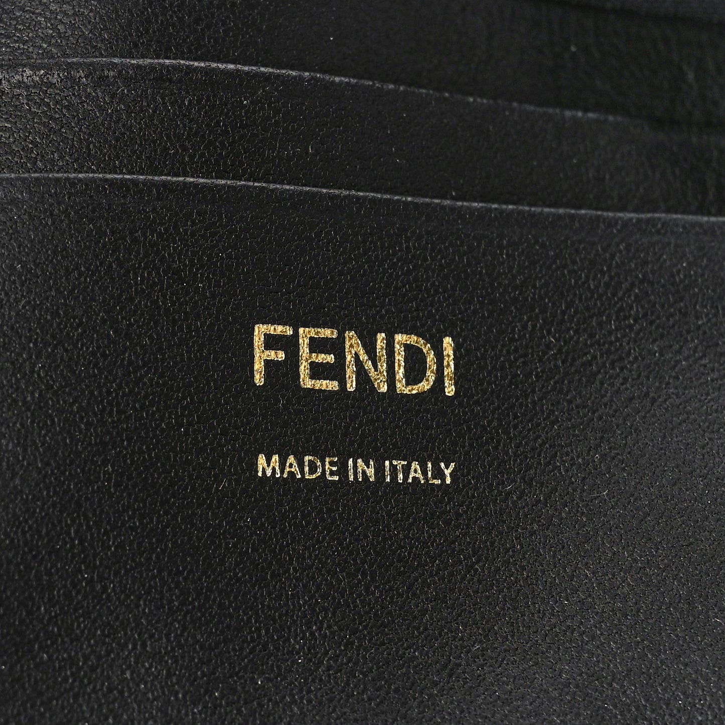 Nappa FF 1974 Embossed Mini Baguette Black