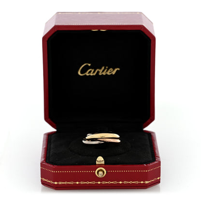 Cartier 18K Pink Yellow White Gold Classic Trinity Ring 58 8.5 5 of 5