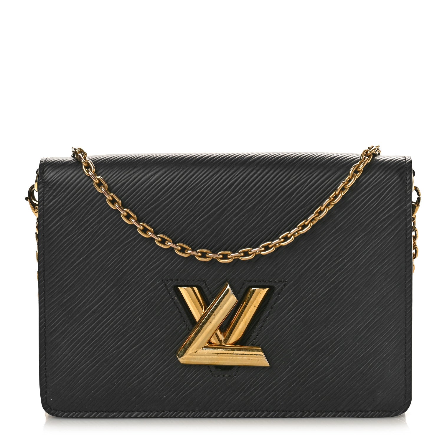 Louis Vuitton Epi Twist Belt Chain Wallet Black 1 of 8