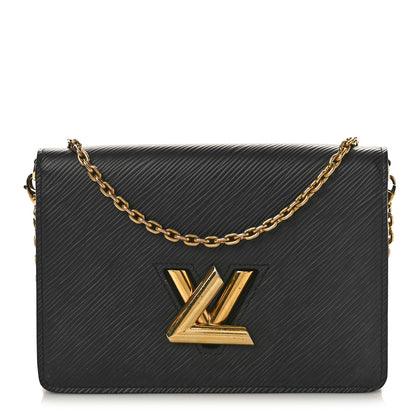 Louis Vuitton Epi Twist Belt Chain Wallet Black 1 of 8