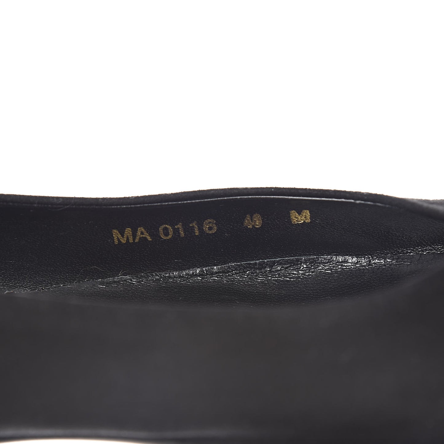 Suede Monogram Uniformes Ballet Flats 40 Black