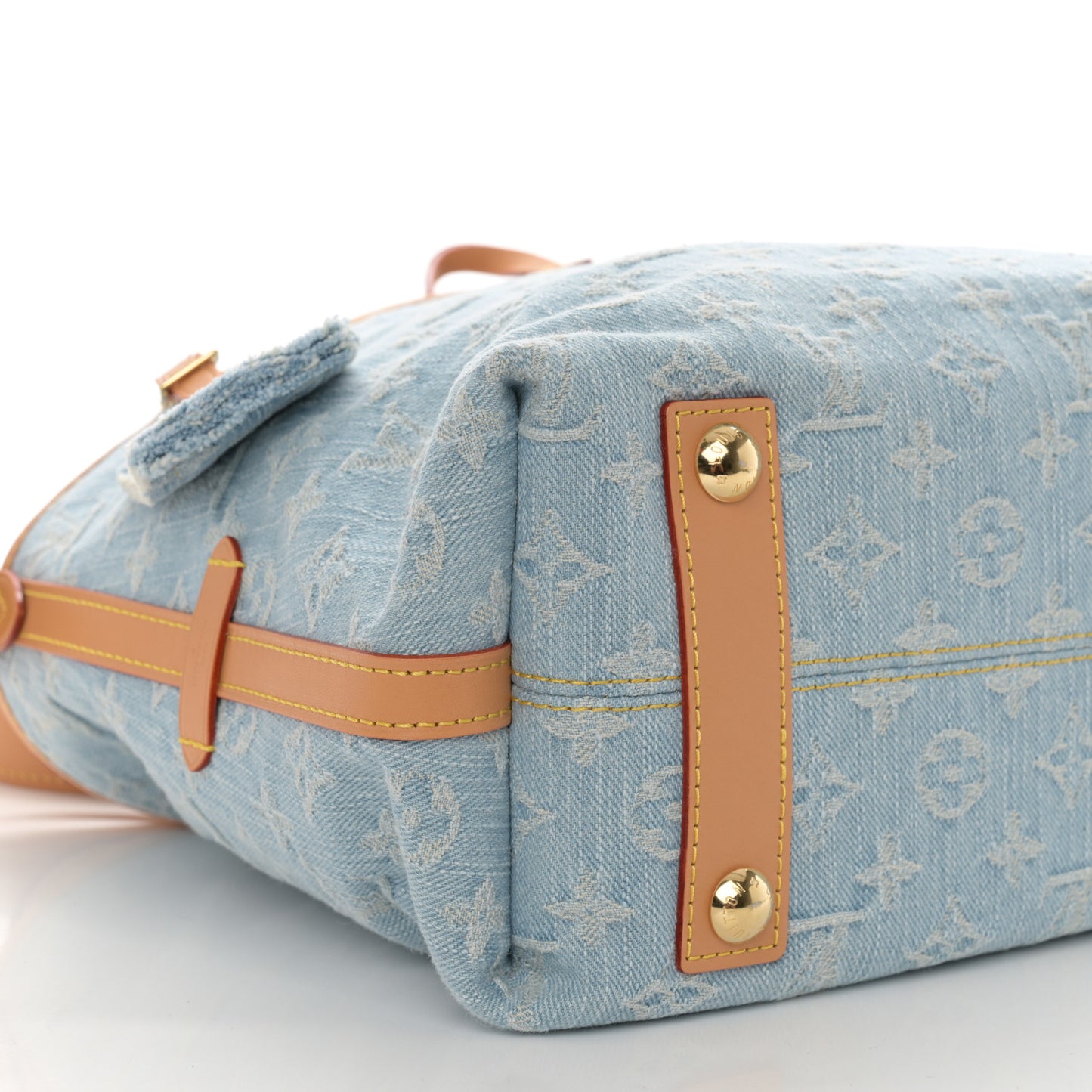 Monogram Denim CarryAll PM Sky Blue