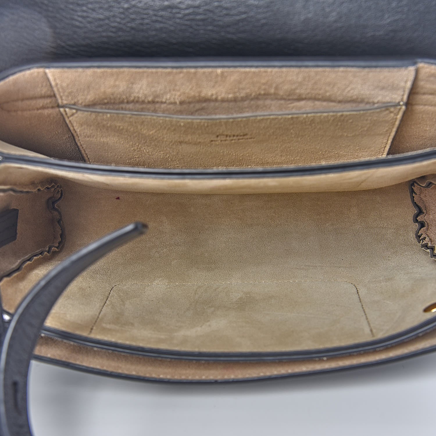 Chloe Suede Calfskin Small Faye Shoulder Bag Black 5 of 11