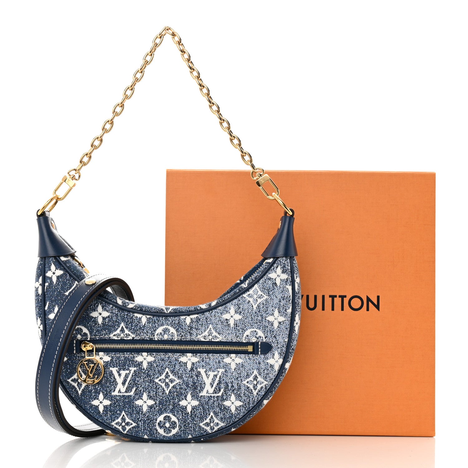 Louis Vuitton Monogram Jacquard Denim Loop Bleu 10 of 10