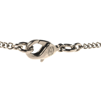 Chanel Crystal Timeless CC Necklace Silver 4 of 4