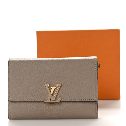 Louis Vuitton Taurillon Capucines Compact Wallet Galet 9 of 9