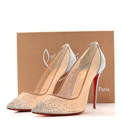 Christian Louboutin Crystal Strass Follies 100 Pumps 40.5 Crystal 9 of 9