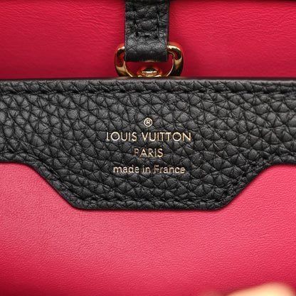 Louis Vuitton Taurillon Capucines MM Black Fuchsia 6 of 10