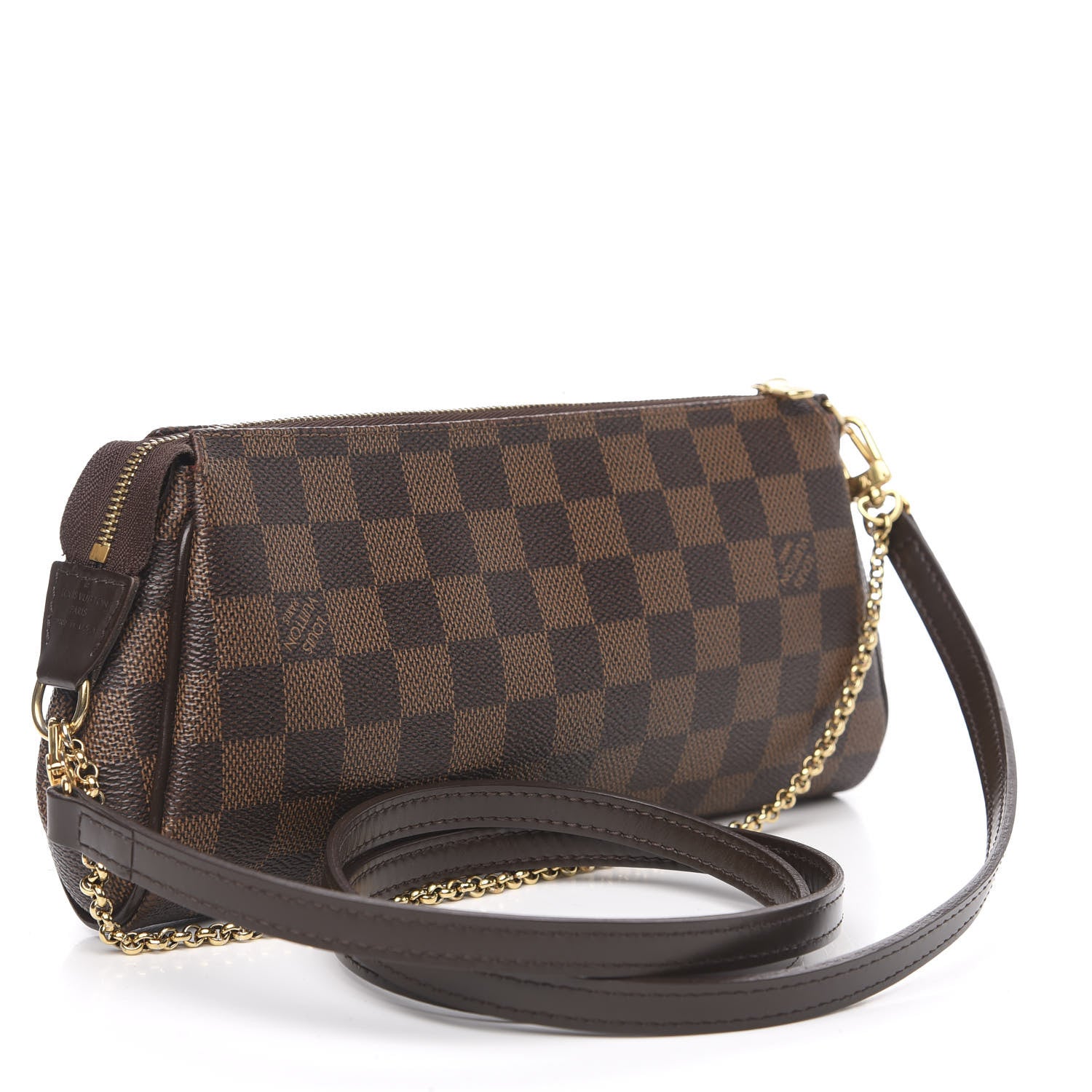 Louis Vuitton Damier Ebene Eva Clutch 2 of 10