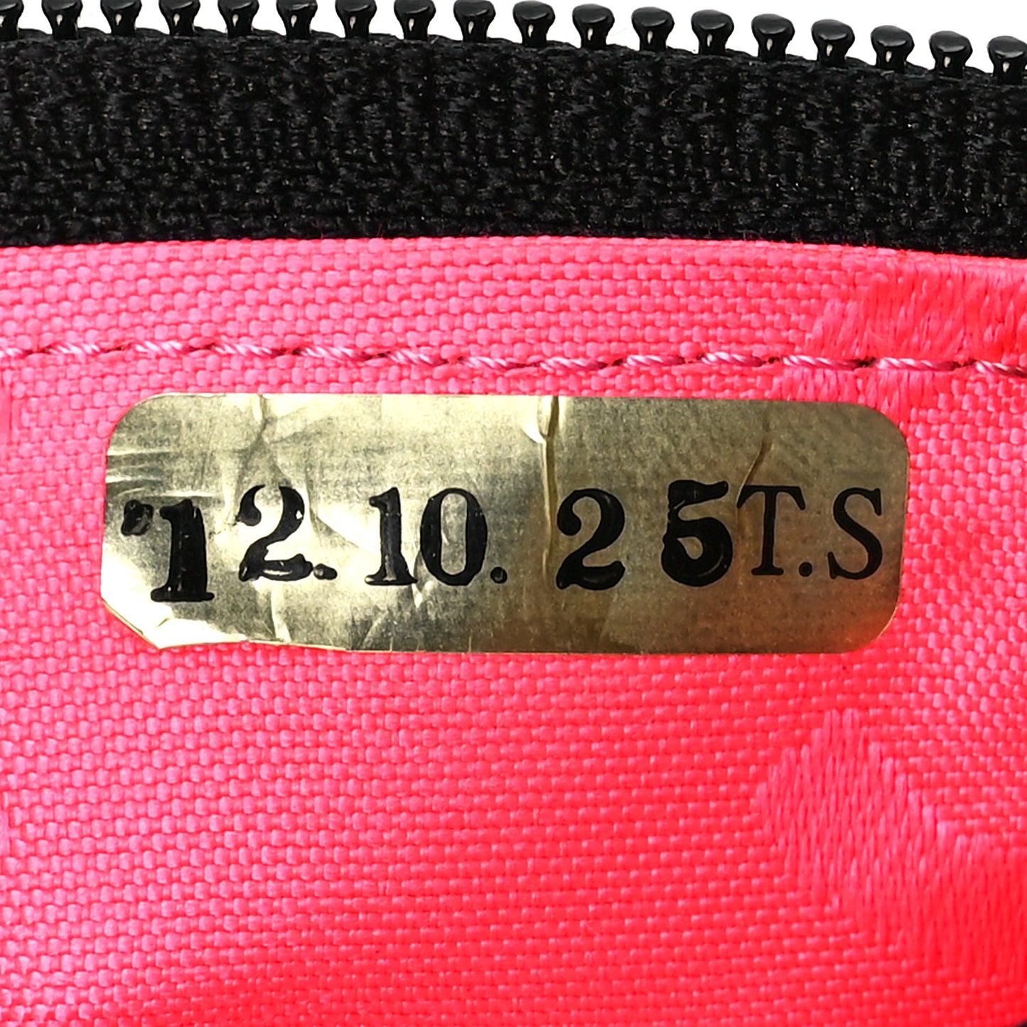 Calfskin Quilted Cambon Key Pouch Black