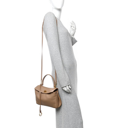 Balenciaga Natural Smooth Calfskin Mini Rodeo Top Handle Handbag Latte 2 of 9