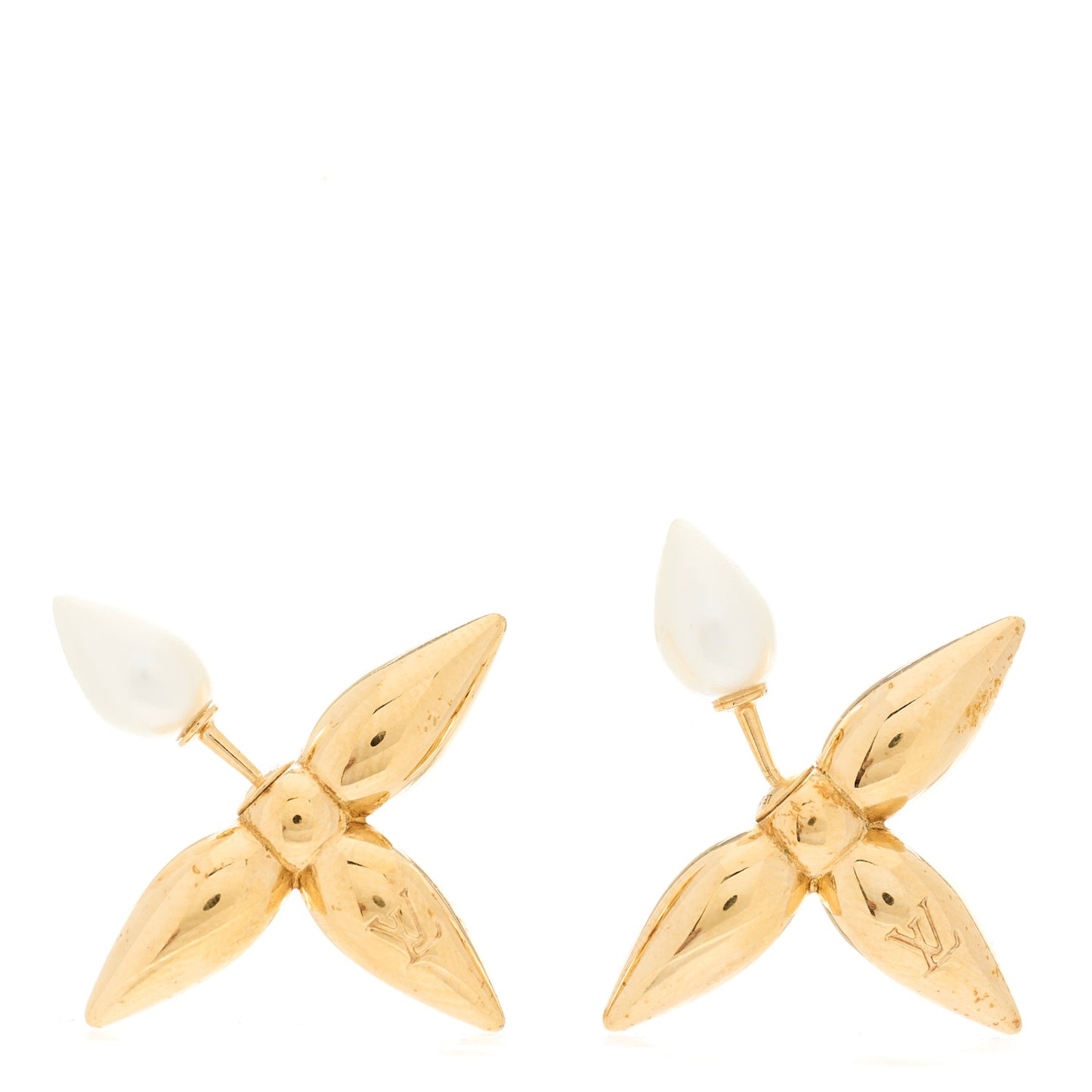Pearl Louisette Earrings Gold