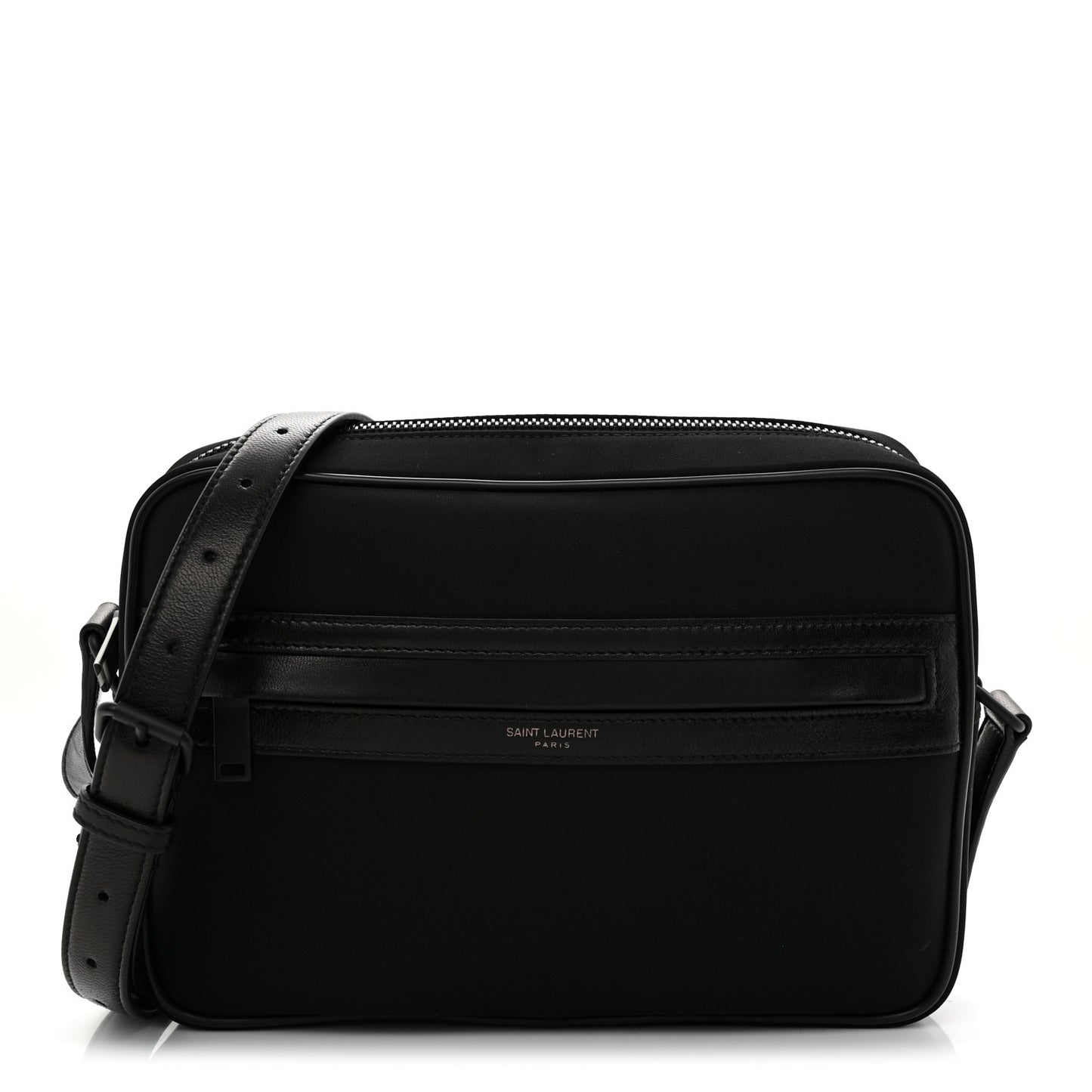 Lambskin Nylon Small Camp Camera Bag Black