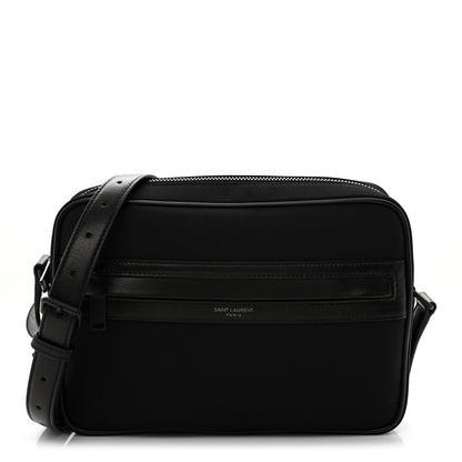 Saint Laurent Lambskin Nylon Small Camp Camera Bag Black 1 of 10