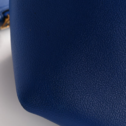 Saint Laurent Calfskin Large Shopping Tote Ultramarine 28 of 28