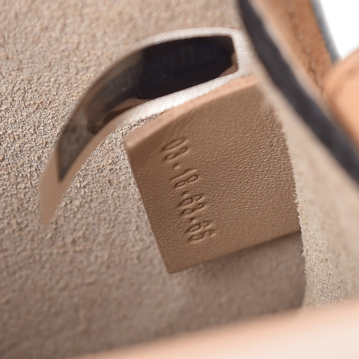 Patent Suede Small Nile Bracelet Bag Blush Nude