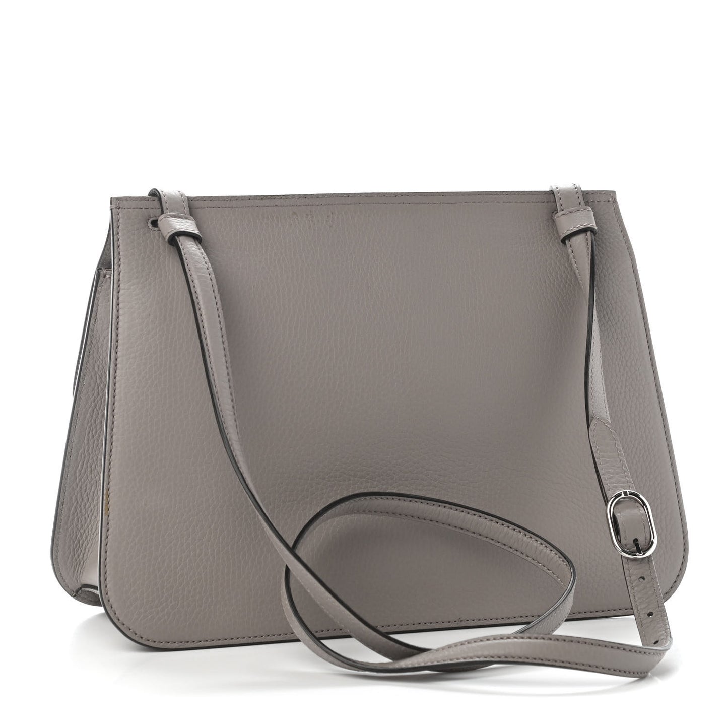 Cellarius Calfskin Medium Bamboo Daily Flap Shoulder Bag Storm Grey