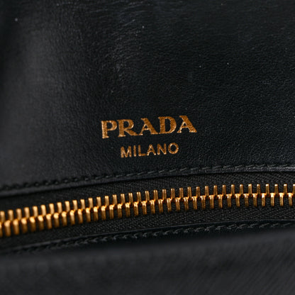 Prada Saffiano Flap Shoulder Bag Black 6 of 9