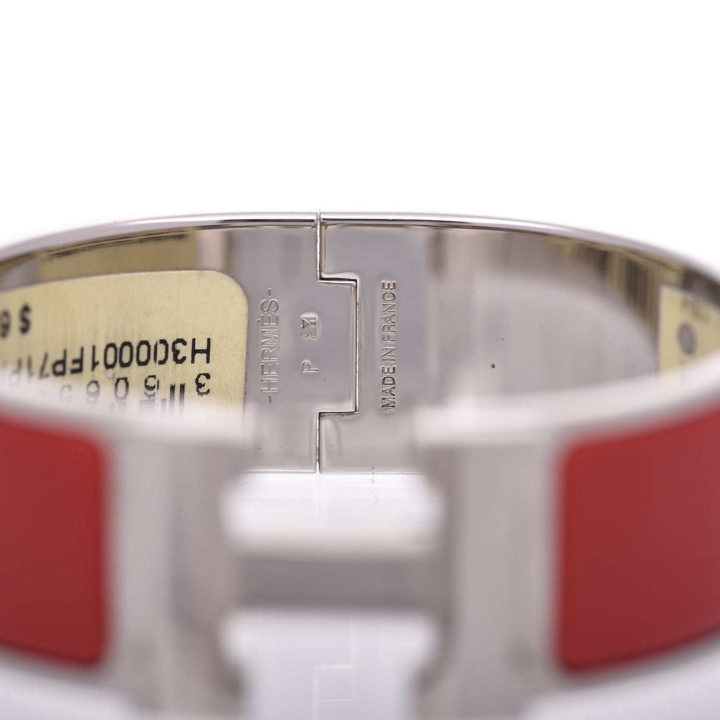 Enamel Wide Clic Clac H Bracelet PM Rouge Vif