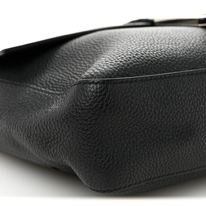 Fendi Cuoio Romano Selleria Large Convertible Baguette  Black 10 of 12