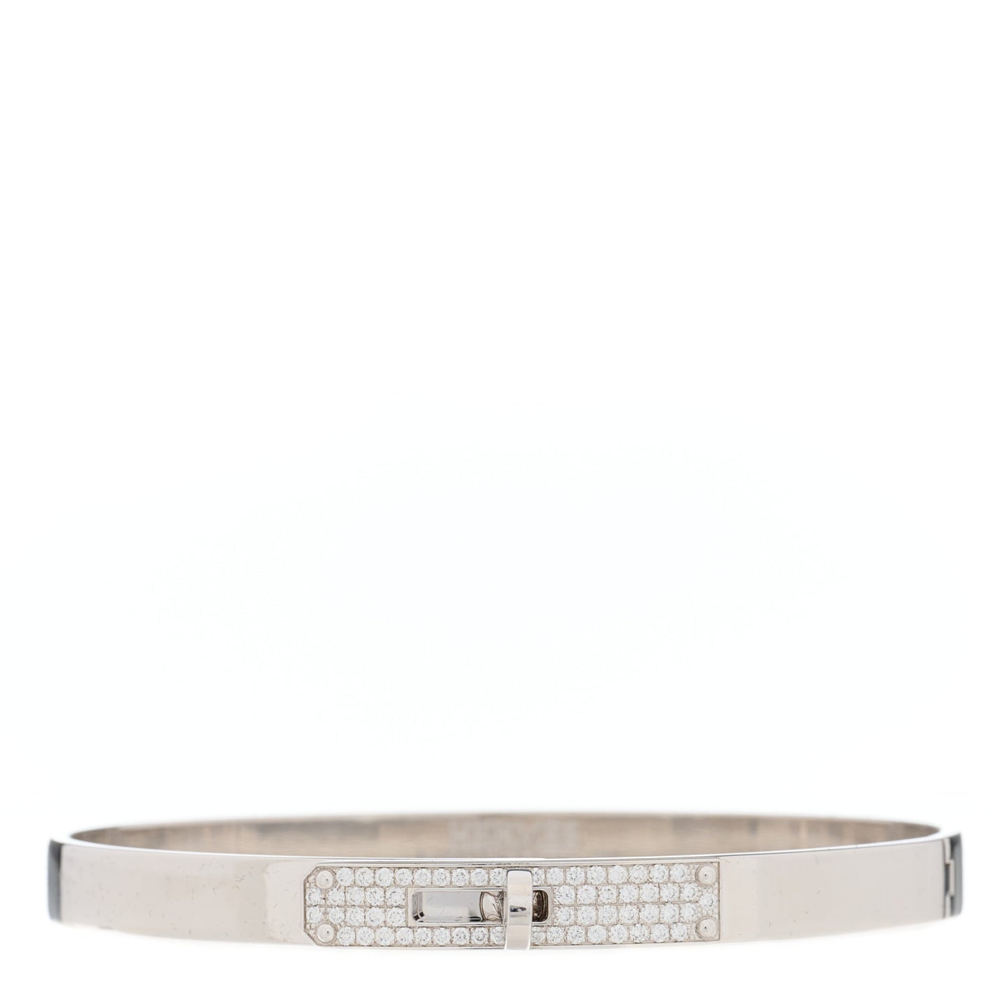 18K White Gold Diamond PM Kelly Pave Bracelet SH