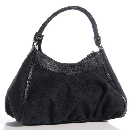 Gucci Monogram Medium D Gold Ring Shoulder Bag Black 3 of 7