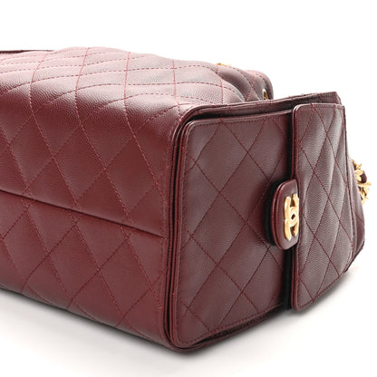 Chanel Caviar Quilted Small Chanel 25 Handbag Burgundy 10 of 11