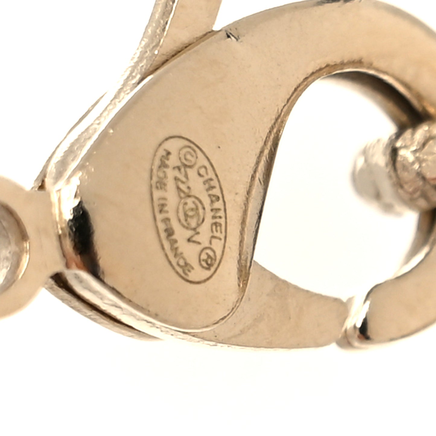 Pearl CC 100th Anniversary Necklace Light Gold