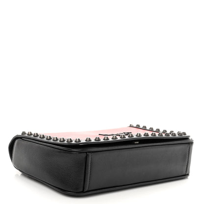 Prada Glace Calfskin Studded Crossbody Fuoco Black 4 of 9