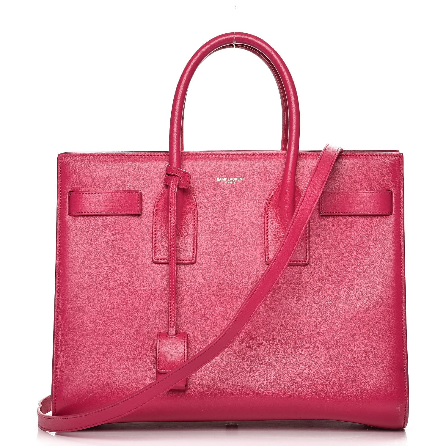 Saint Laurent Calfskin Small Sac De Jour Bubblegum 1 of 23