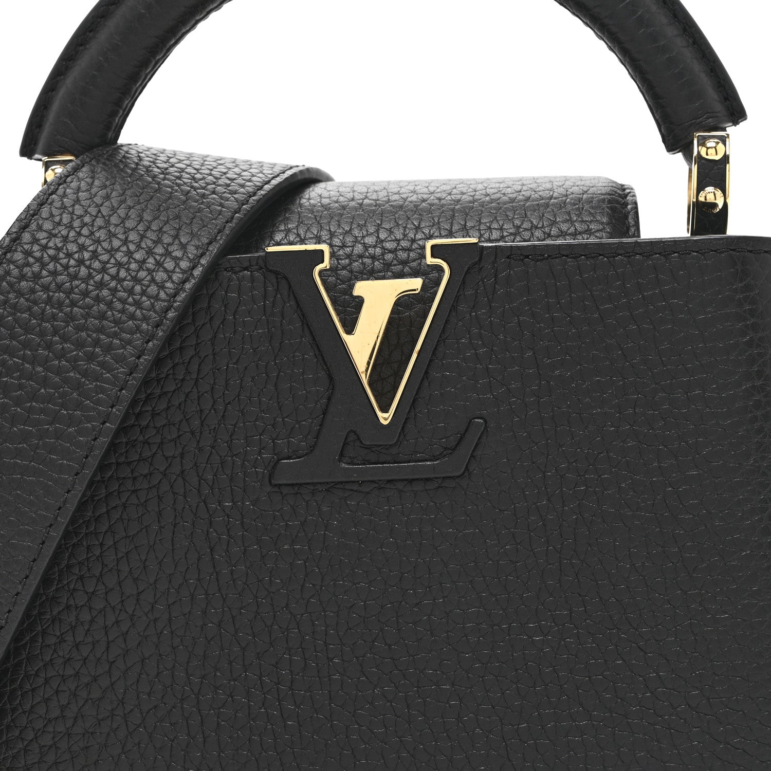 Louis Vuitton Taurillon Mini Capucines Black 7 of 10
