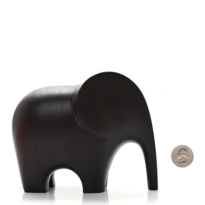 Hermes Mahogany Wood Elephant Lao Paperweight Acajou Ebenise 2 of 6