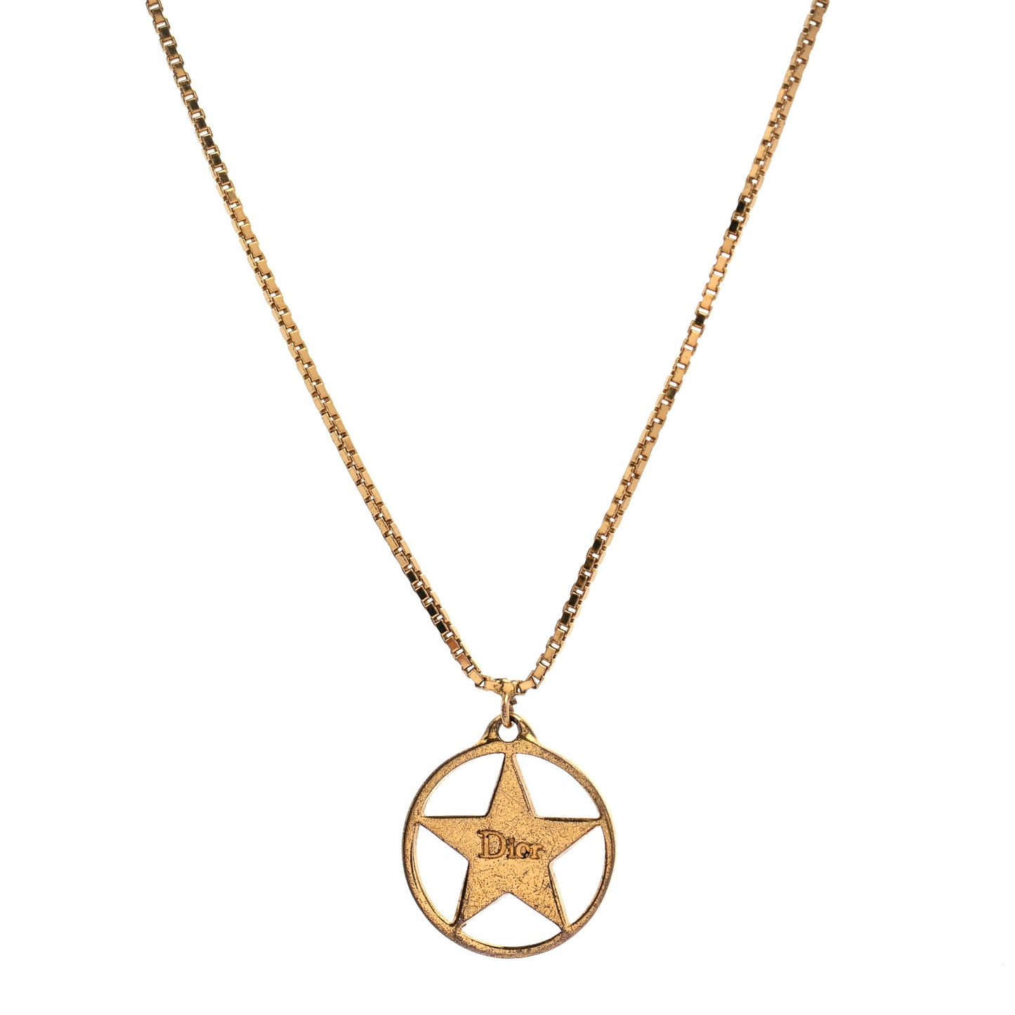 Metal Star Necklace Gold