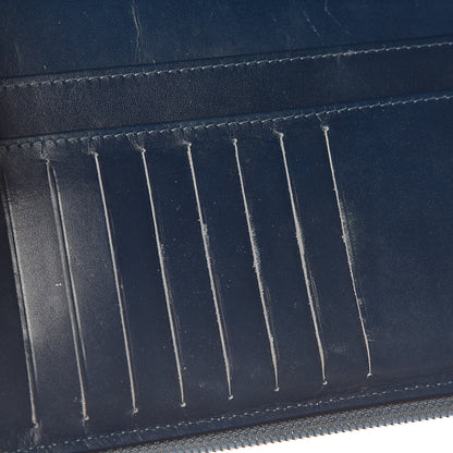 Chanel Caviar Large CC Timeless Zip Around Organizer Wallet Blue 18 of 23