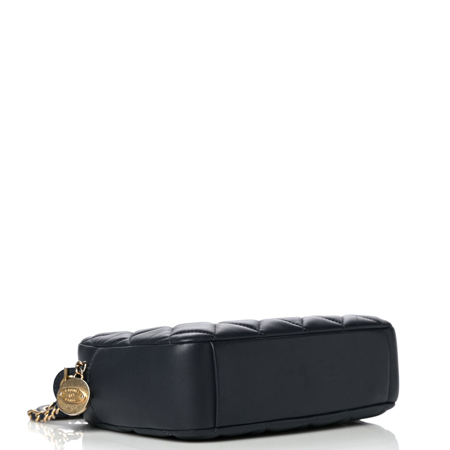 Lambskin Diamond CC Small Camera Case Dark Blue