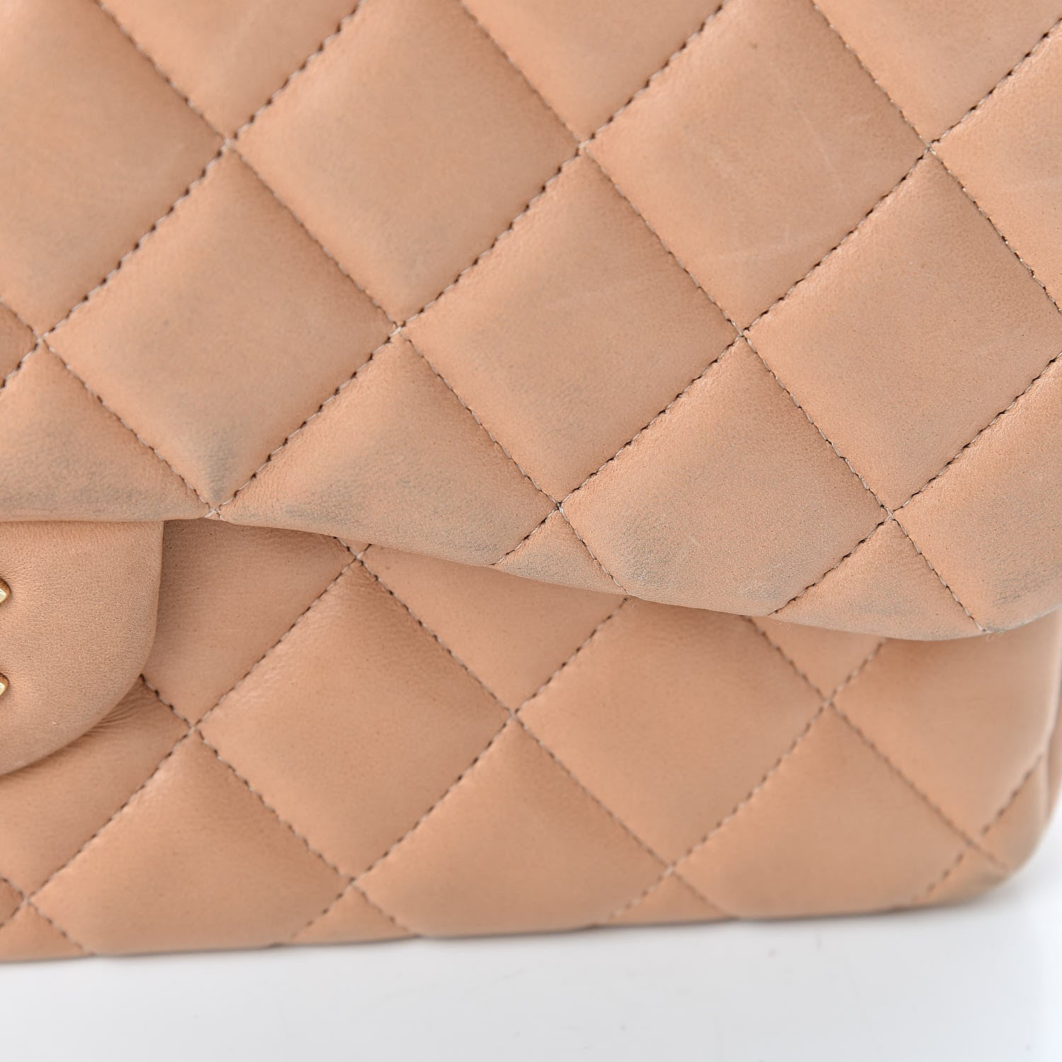 Chanel Lambskin Quilted Jumbo Double Flap Beige Clair 19 of 25