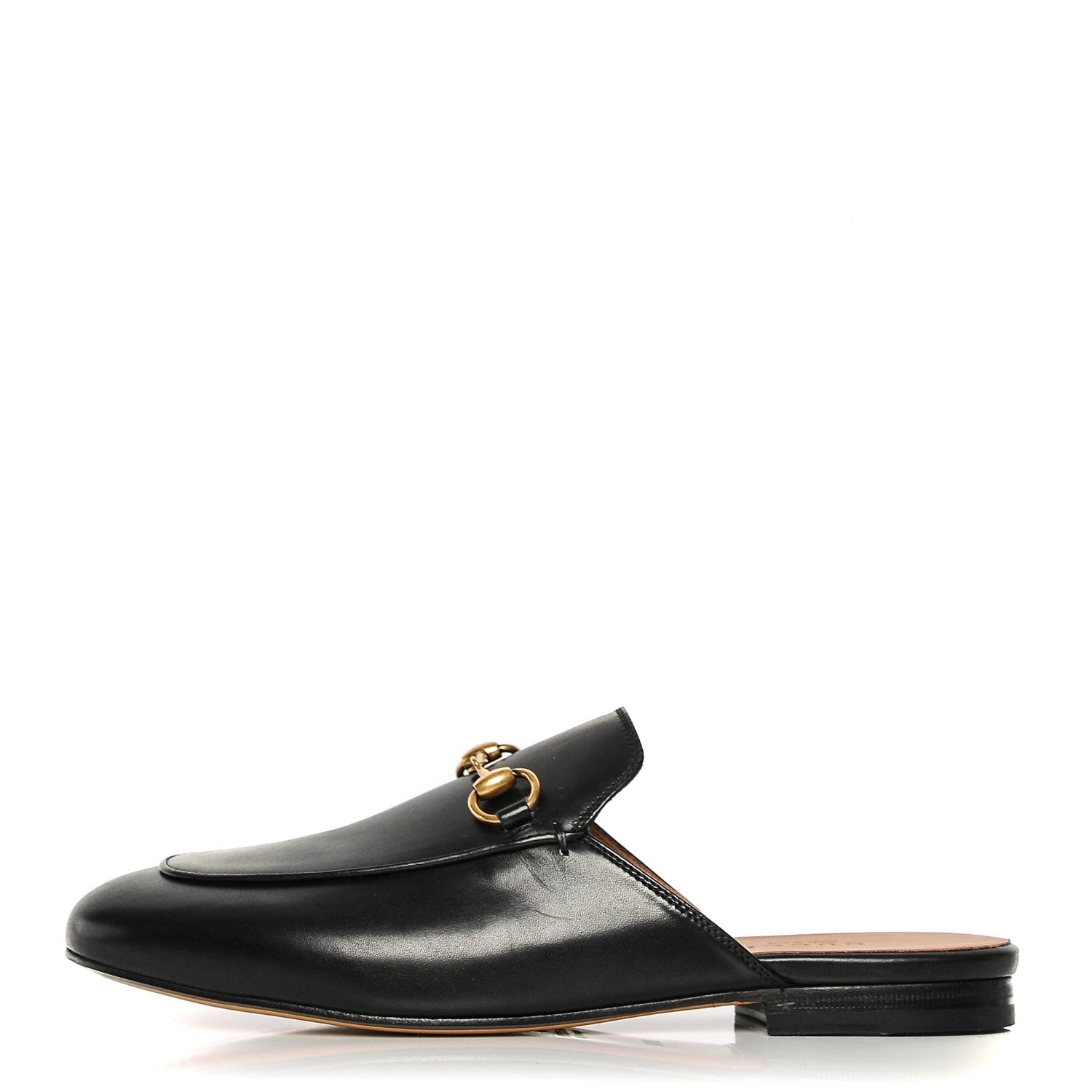 Gucci Calfskin Womens Princetown Slippers 36.5 Black 1 of 8