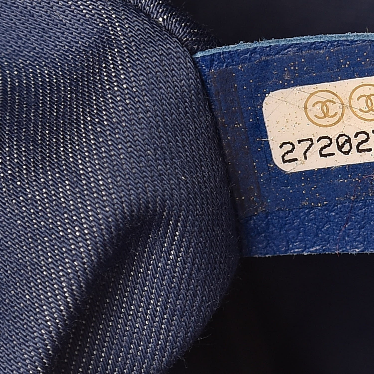 Chanel Canvas Quilted La Pausa Large Shopping Tote Navy 7 of 10