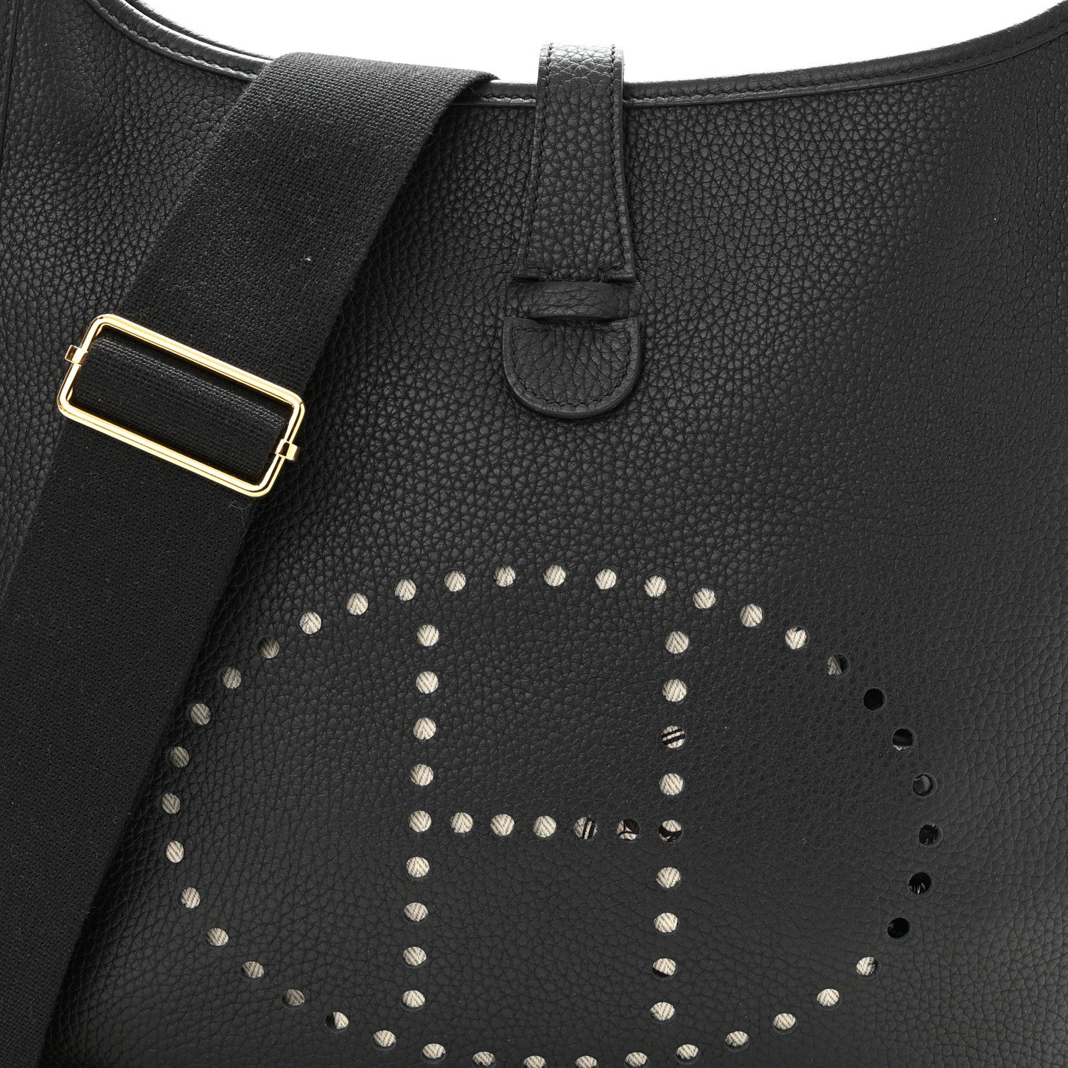 Hermes Taurillon Clemence Evelyne III GM Black 6 of 10